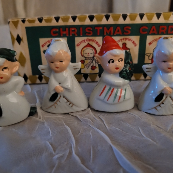 Vintage Japan Commodore Original Christmas Card Place Settings Complete No. 1100 - Picture 9 of 11